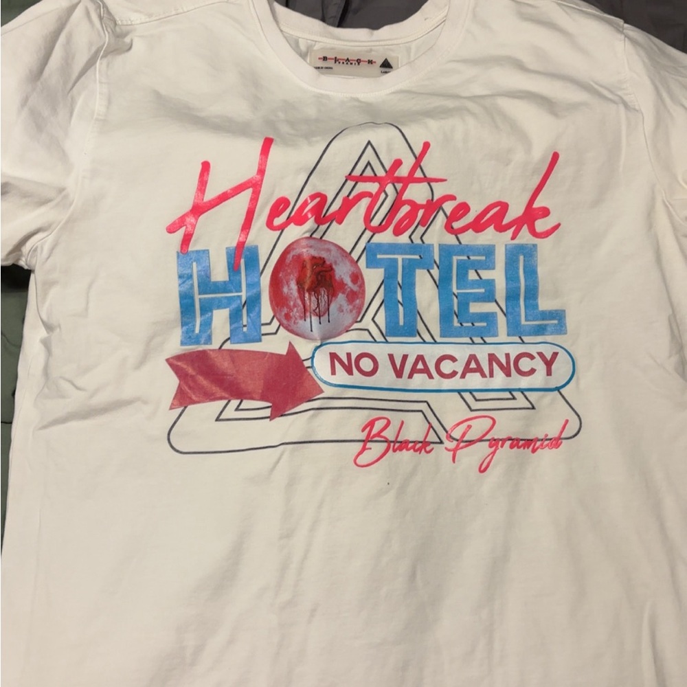 Black Pyramid White Tee